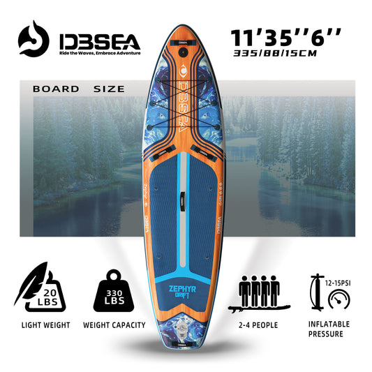 Genreen Inflatable Paddle Board Stand up Paddle Board with Premium SUP Accessories