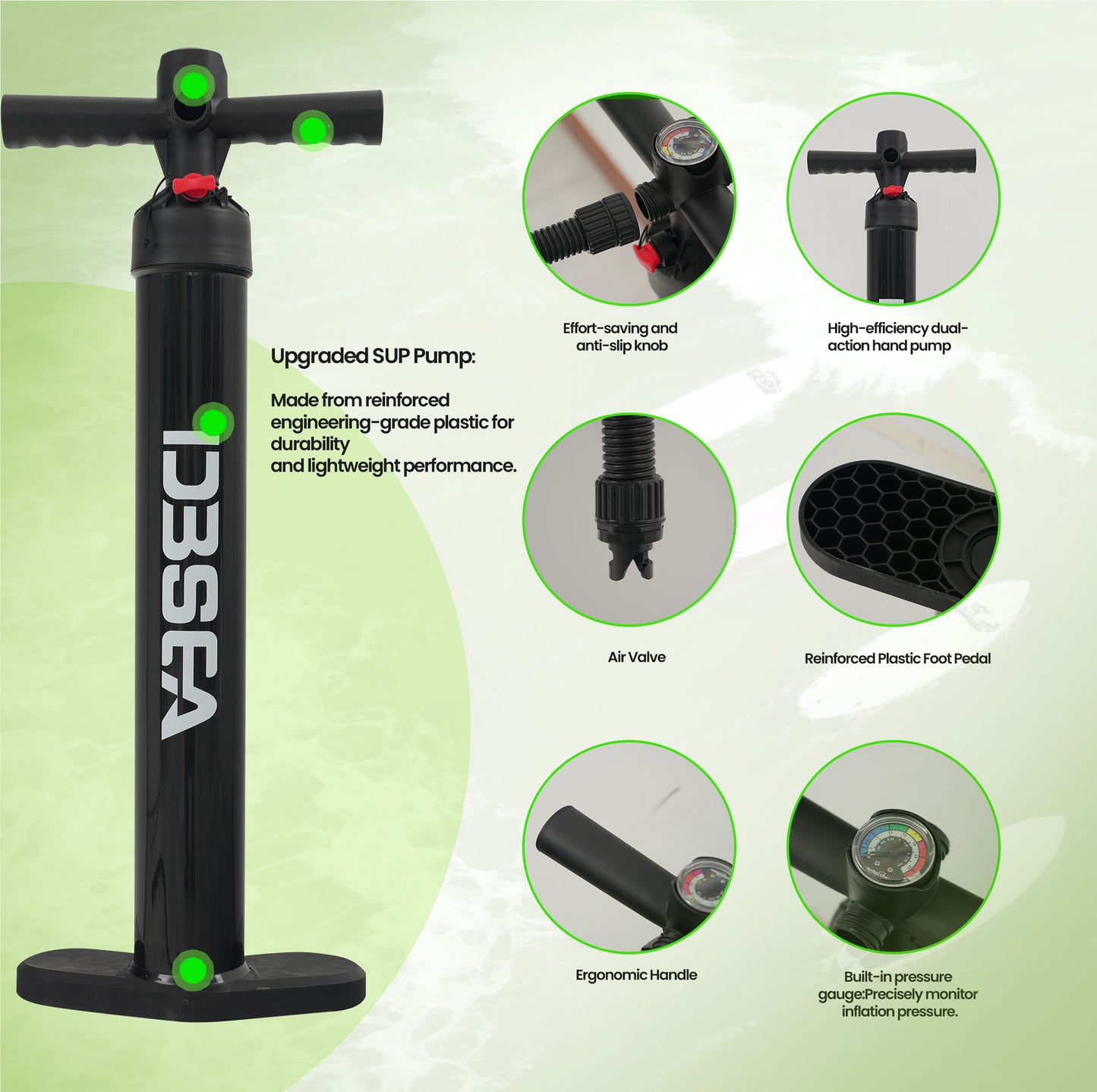 Genreen Inflatable Paddle Board Stand up Paddle Board with Premium SUP Accessories