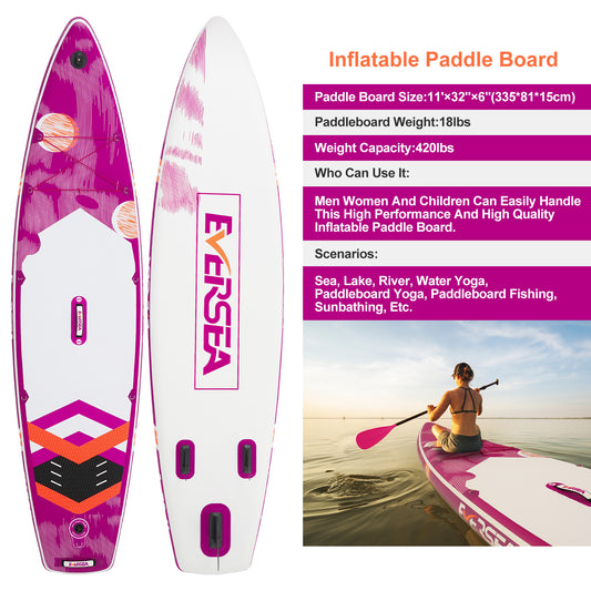 MSEASFREE Inflatable Paddle Board Stand up Paddle Board with Full SUP Accessories Ultra-Light SUP for All Skill Levels