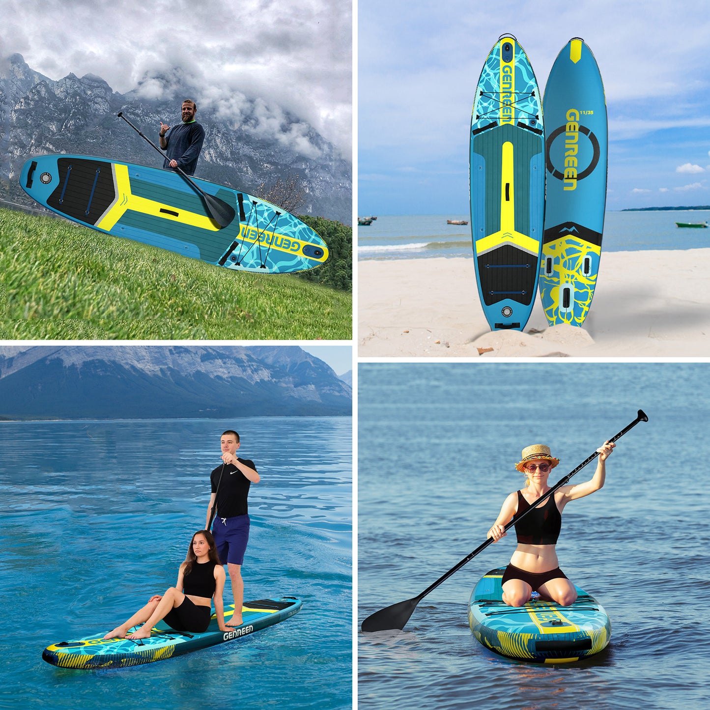 Inflatable Stand up Paddle Board 11 ft 6 in Paddle Board with Full SUP Premium Accessories
