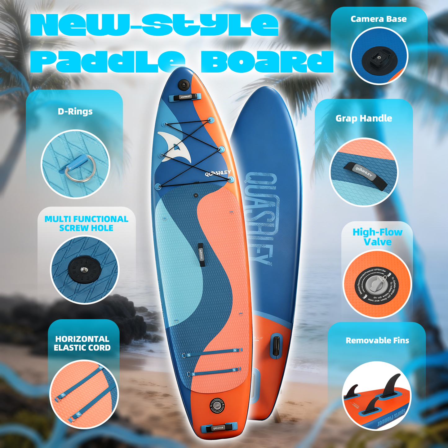Inflatable Stand Up Paddle Board,Inflatable Paddleboards 32/34 Inch Wide,All Around SUP for Beginners with Lightweight Paddle,Hand Pump,Backpack,Leash,Durable & Portable iSUP Board