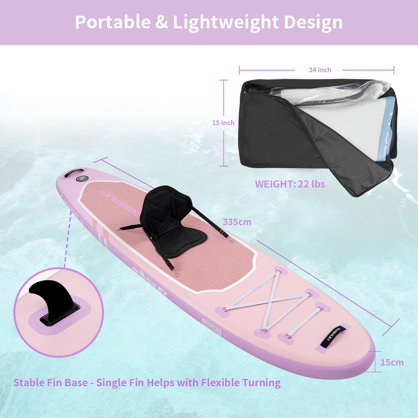 Inflatable Stand Up Paddle Boards 11'x32"*6"with Premium SUP Paddle Board Accessories, Wide Stable Design, Anti-Slip Comfort Deck for Water sports for Youth & Adults