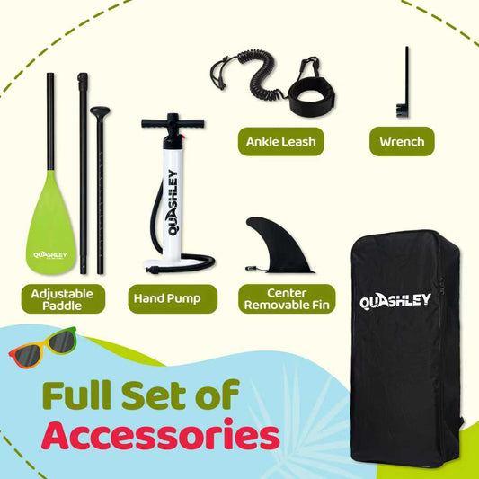 Kids Inflatable Paddleboards ‎7.9'x30"*6" with Sup Board Accessories, Durable, Stable Design, Wide Non-Slip Deck, Hand Pump, Adjustable Aluminum Paddle,Surfboard Kids