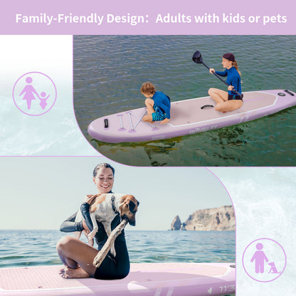 Inflatable Stand Up Paddle Boards 11'x32"*6"with Premium SUP Paddle Board Accessories, Wide Stable Design, Anti-Slip Comfort Deck for Water sports for Youth & Adults