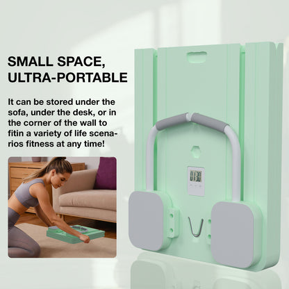 Genreen Multifunctional Abdominal Board Portable Pilates Board Foldable Ab Exercisers