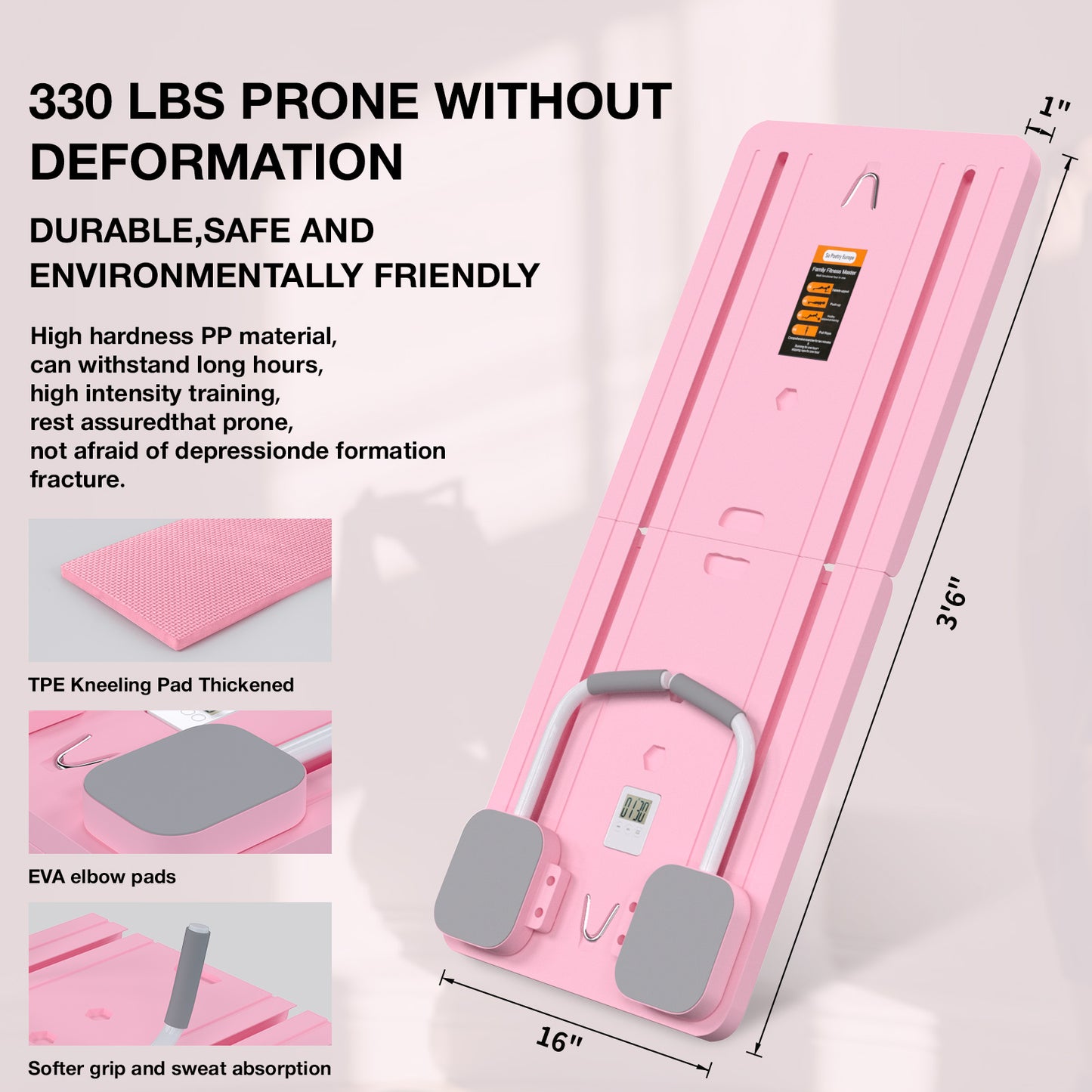 Multifunctional Abdominal Board Multifunctional Pilates Board Ab Exercisers Foldable and Portable Abdominal Training Board for Home