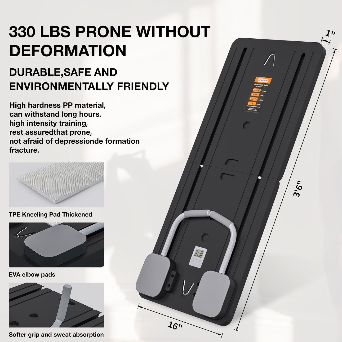 Multifunctional Abdominal Board Multifunctional Pilates Board Ab Exercisers Foldable and Portable Abdominal Training Board for Home