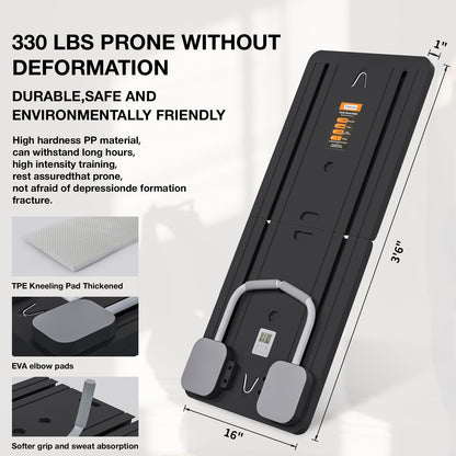 Multifunctional Abdominal Board Multifunctional Pilates Board Ab Exercisers Foldable and Portable Abdominal Training Board for Home
