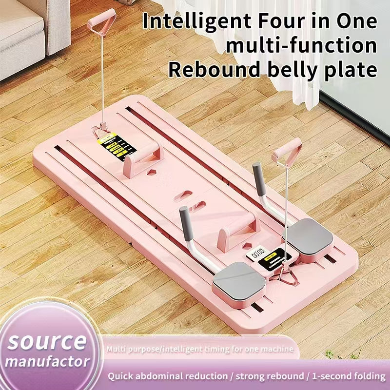 Multifunctional Abdominal Board Multifunctional Pilates Board Ab Exercisers Foldable and Portable Abdominal Training Board for Home
