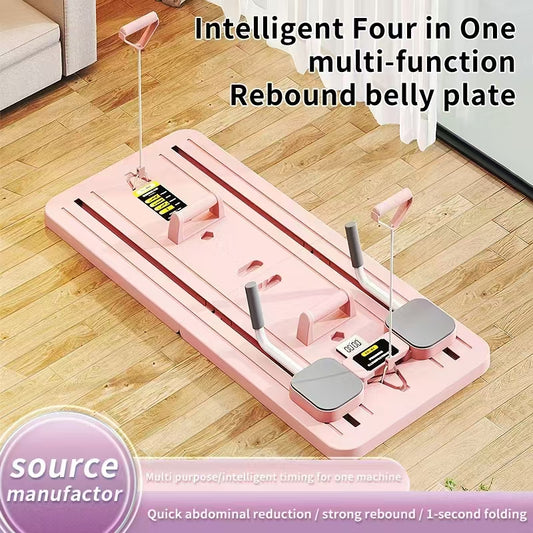Multifunctional Abdominal Board Multifunctional Pilates Board Ab Exercisers Foldable and Portable Abdominal Training Board for Home