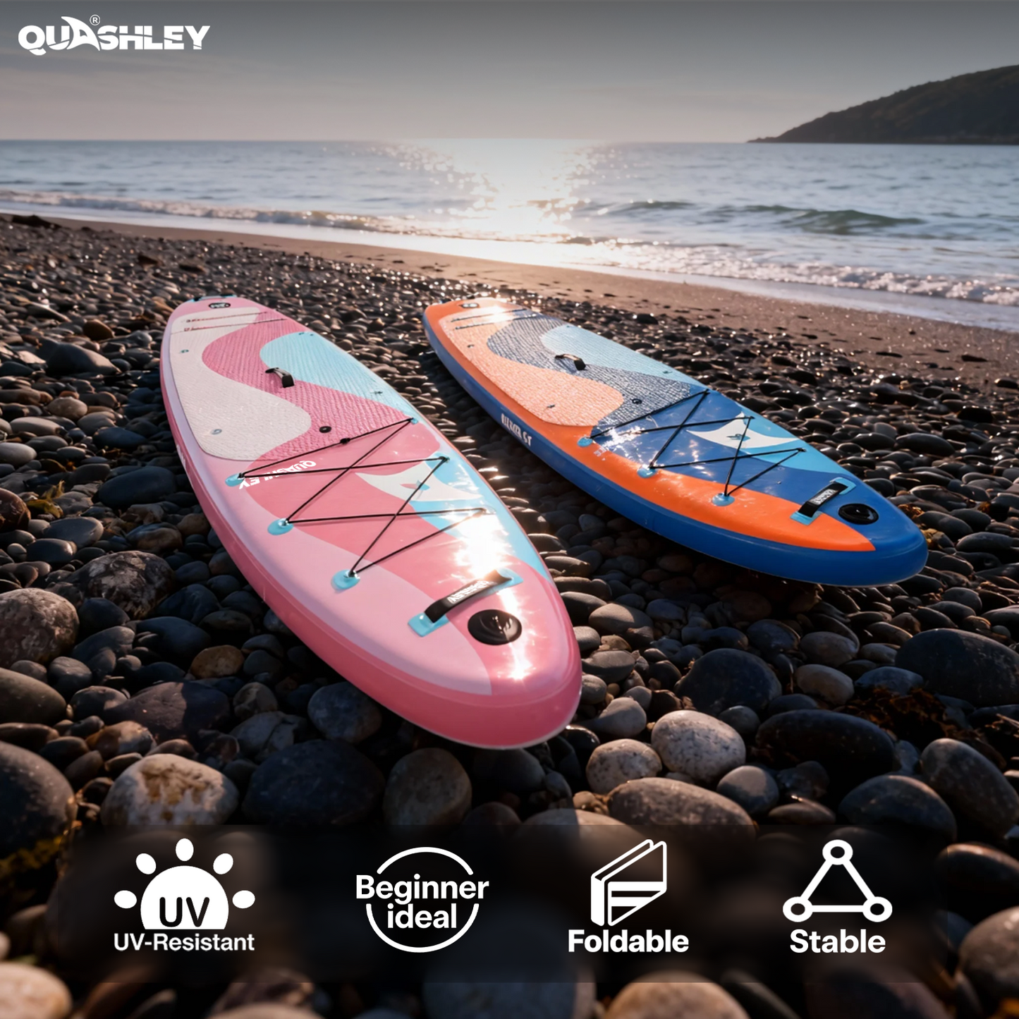 Inflatable Stand Up Paddle Board,Inflatable Paddleboards 32/34 Inch Wide,All Around SUP for Beginners with Lightweight Paddle,Hand Pump,Backpack,Leash,Durable & Portable iSUP Board