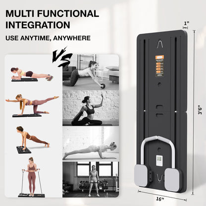 Multifunctional Abdominal Board Multifunctional Pilates Board Ab Exercisers Foldable and Portable Abdominal Training Board for Home