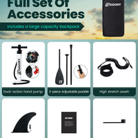Inflatable  Paddle Boards 10'8 with Premium SUP Paddle Board Accessories