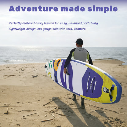 Quashley - Inflatable Paddle Board 11'×34" with All Premium Paddle Board Accessories,Inflatable SUP for Adults