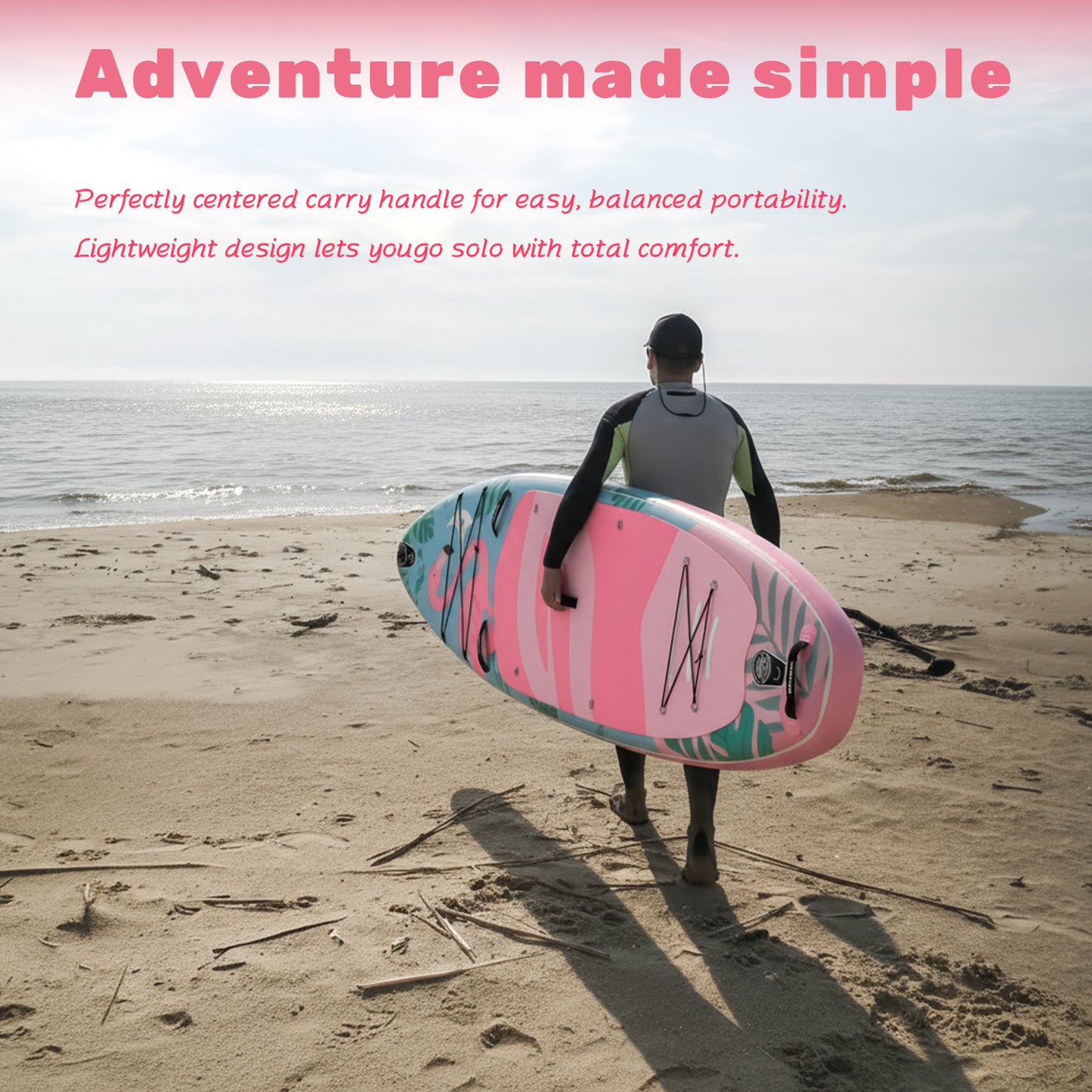 Quashley - Inflatable Paddle Board 11'×34" with All Premium Paddle Board Accessories,Inflatable SUP for Adults
