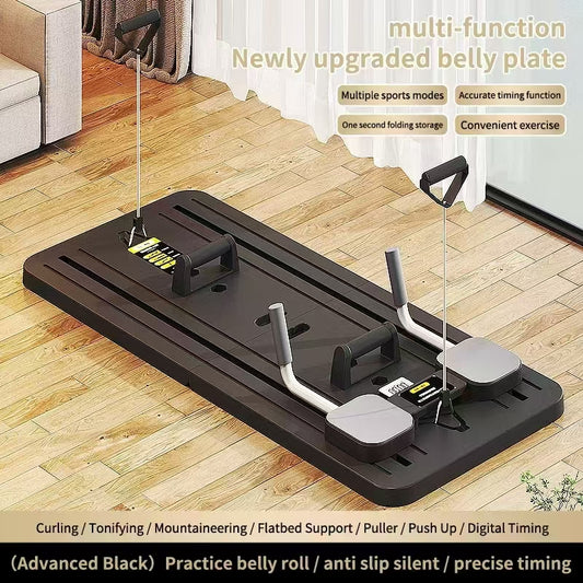 Multifunctional Abdominal Board Multifunctional Pilates Board Ab Exercisers Foldable and Portable Abdominal Training Board for Home