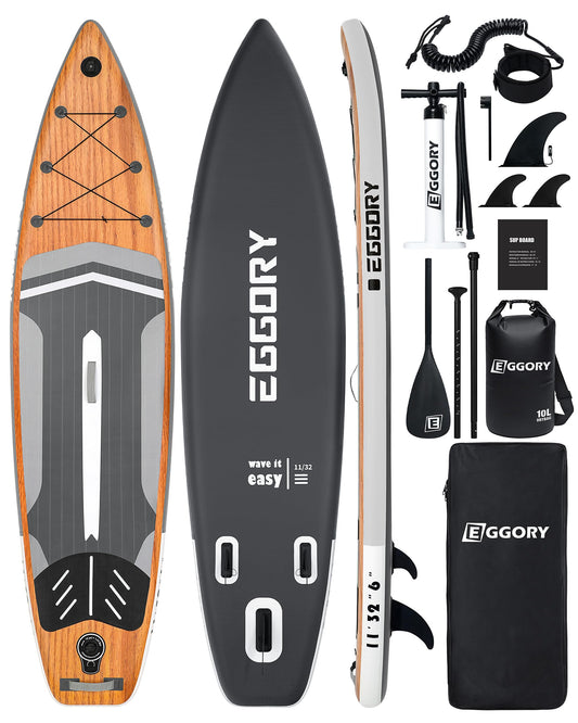 Inflatable Stand Up Paddle Boards 11'x32"x6"with Premium SUP Paddle Board Accessories, Wide Stable Design, Anti-Slip Comfort Deck for Water sports for Youth & Adults