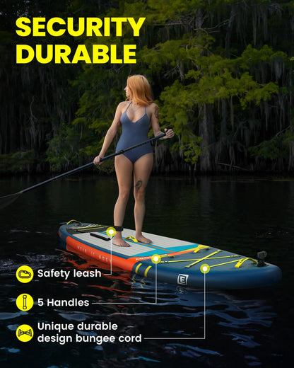 Inflatable Stand Up Paddle Boards 11'x34"x6"with Premium SUP Paddle Board Accessories, Wide Stable Design, Anti-Slip Comfort Deck for Water sports for Youth & Adults