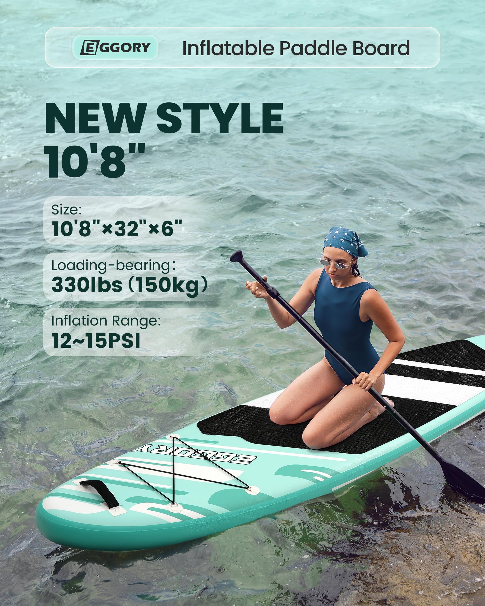 Inflatable  Paddle Boards 10'8 with Premium SUP Paddle Board Accessories