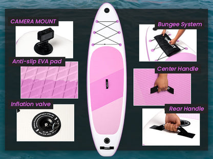 Inflatable Stand Up Paddle Boards 11'x32"x6"with Premium SUP Paddle Board Accessories, Wide Stable Design, Anti-Slip Comfort Deck for Water sports for Youth & Adults