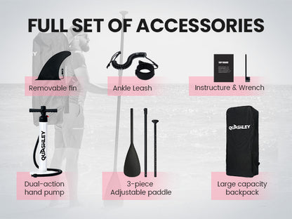 Inflatable Stand Up Paddle Boards 11'x32"x6"with Premium SUP Paddle Board Accessories, Wide Stable Design, Anti-Slip Comfort Deck for Water sports for Youth & Adults