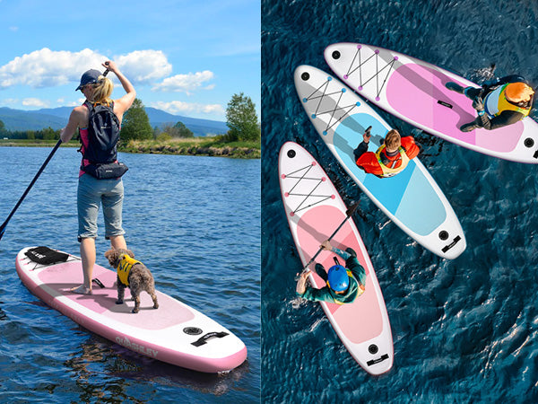 Inflatable Stand Up Paddle Boards 11'x32"x6"with Premium SUP Paddle Board Accessories, Wide Stable Design, Anti-Slip Comfort Deck for Water sports for Youth & Adults