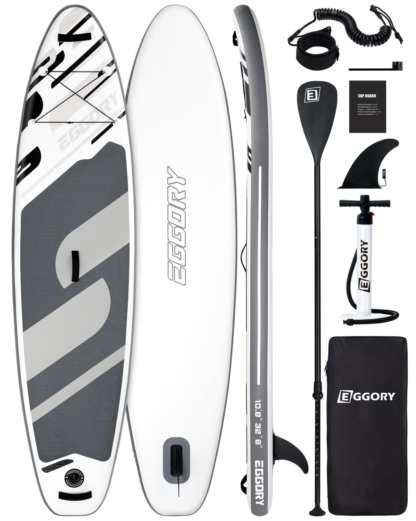 Inflatable Stand Up Paddle Boards 10'8"x32"x6"with Premium SUP Paddle Board Accessories, Wide Stable Design, Anti-Slip Comfort Deck for Water sports for Youth & Adults