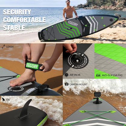 Inflatable Stand Up Paddle Boards 11' x 33'' x 6''with Premium SUP Paddle Board Accessories, Wide Stable Design, Anti-Slip Comfort Deck for Water sports for Youth & Adults