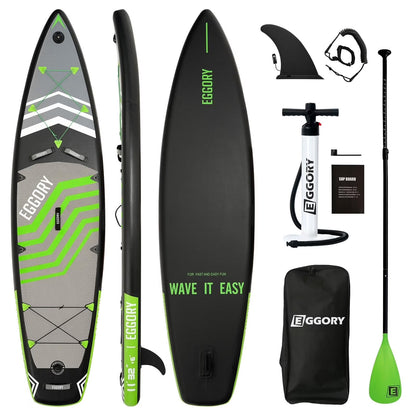 EGGORY-11 ft Inflatable Paddle Boards Stand Up Paddle Board with Premium SUP Accessories for Youth & Adults