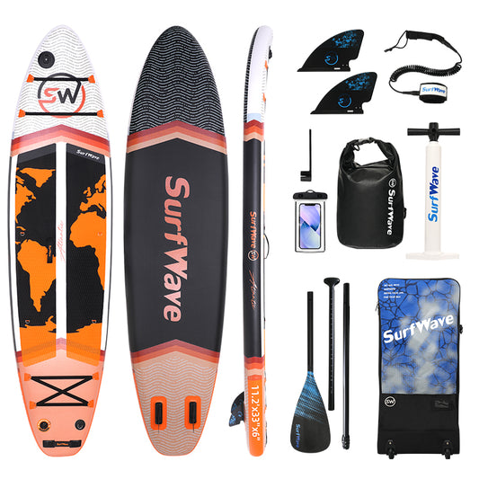 Inflatable Paddle Board Stand Up Surfboard 11'x34"x6" with Sup Accessories,Carry Bag,Fast Pumping ,Non-Slip Comfort Deck for Adults/Youth