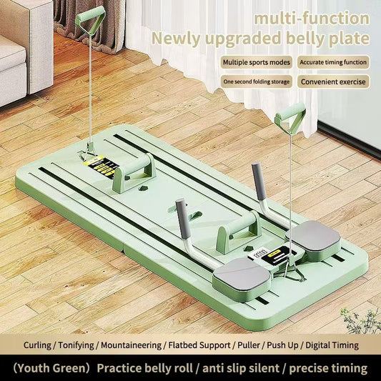 Multifunctional Abdominal Board Multifunctional Pilates Board Ab Exercisers Foldable and Portable Abdominal Training Board for Home