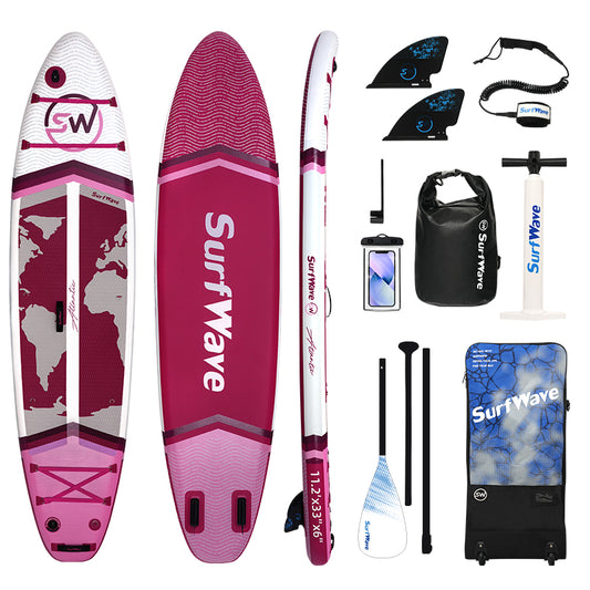 Inflatable Paddle Board Stand Up Surfboard 11'x34"x6" with Sup Accessories,Carry Bag,Fast Pumping ,Non-Slip Comfort Deck for Adults/Youth